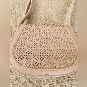 TORY BURCH FRET T CROSSBODY BAG